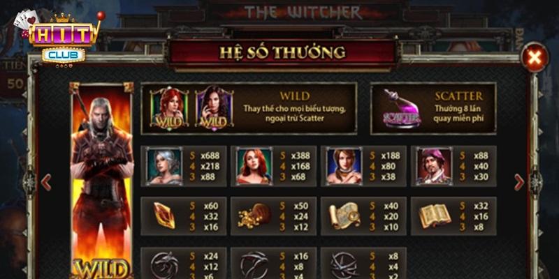 The Witcher - tựa game nổ hũ thu hút đông đảo người chơi tại Hitclub