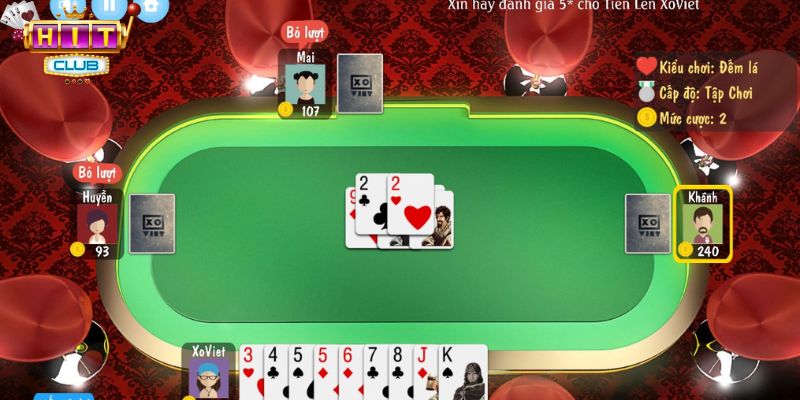 Có nhiều thể loại game Tiến Lên trực tuyến để anh em lựa chọn